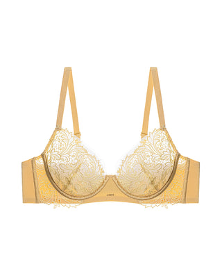 AIMER Sheer Underwire Demi Cup Thin Bra