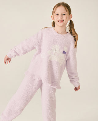 AIMER KIDS Fluffy Loungewear Set for Girls