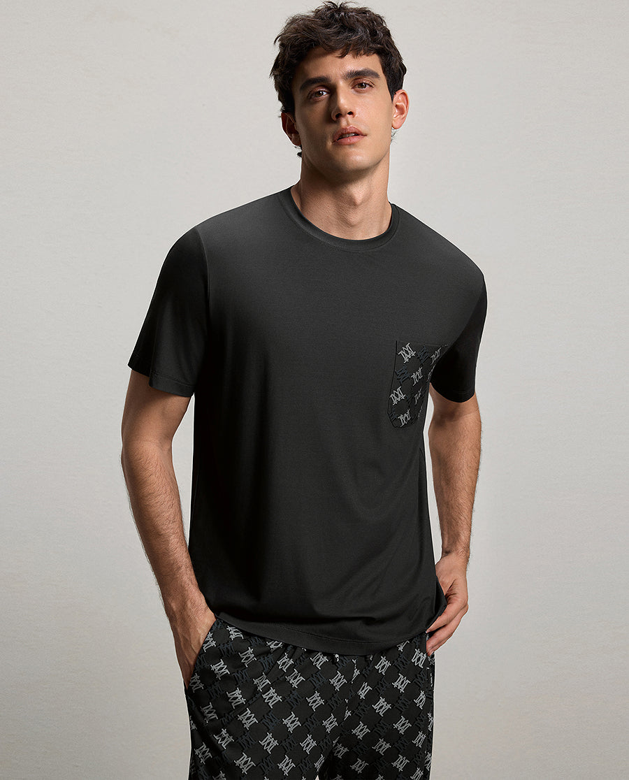 Aimer Men Silky Homewear Top