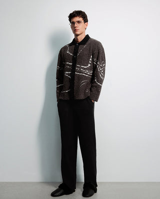 AIMER MEN Cozy Winter Collared Lounge Set