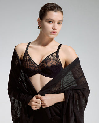 AIMER Suede Push Up Bra