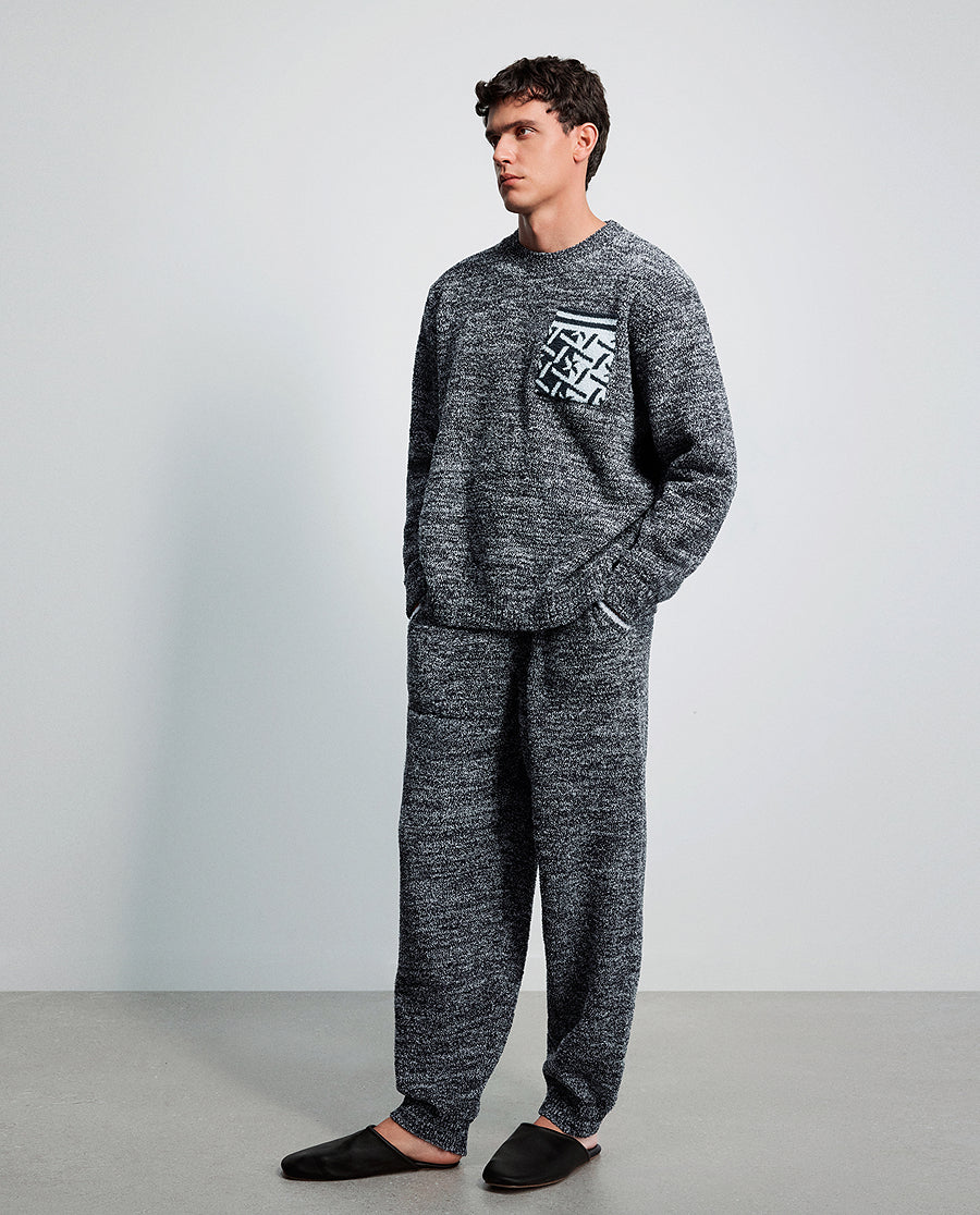 AIMER MEN Cozy Winter Crew Neck Lounge Set