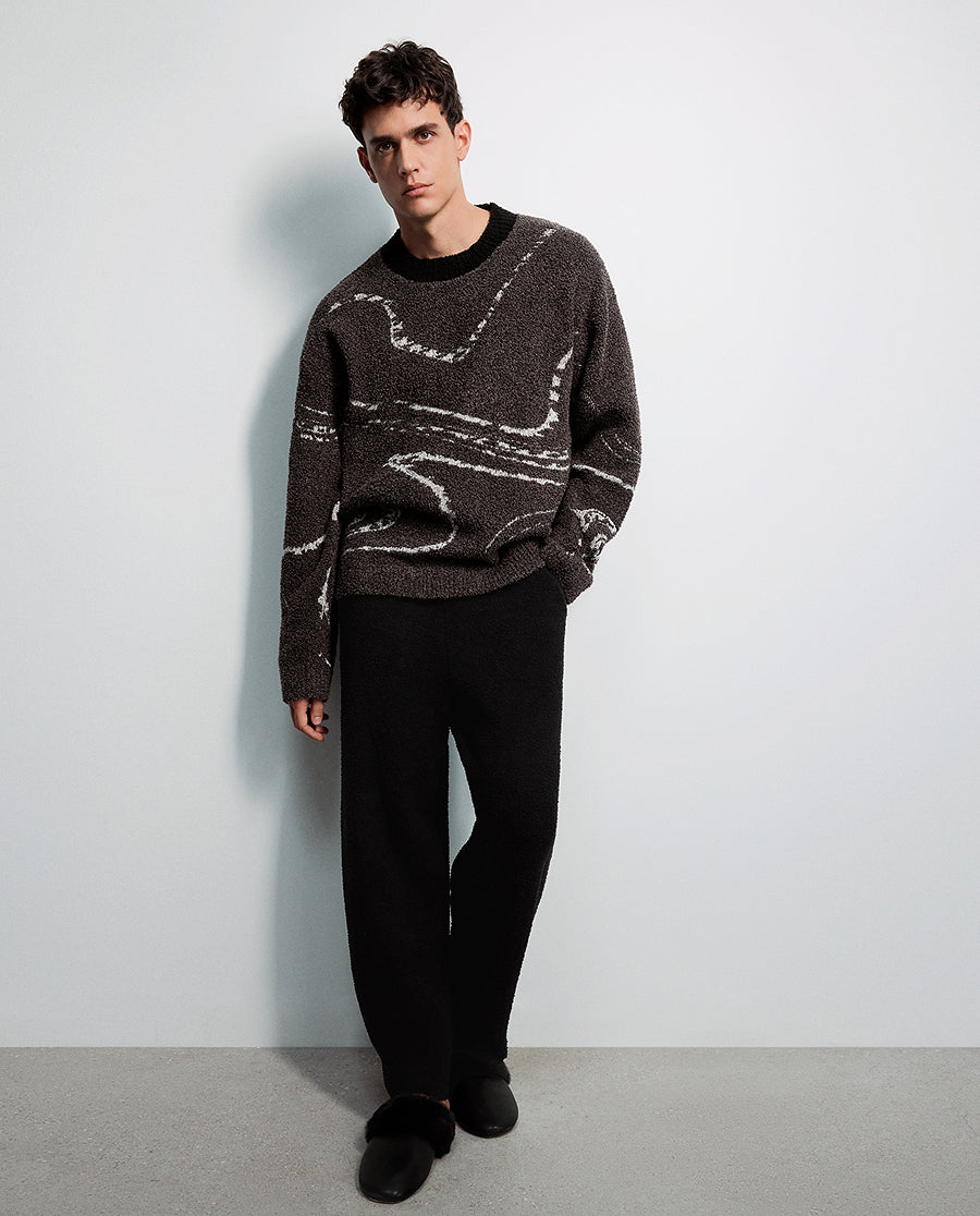AIMER MEN Cozy Winter Crew Neck Lounge Set