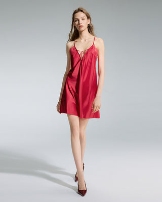 AIMER Spaghetti Strap Slip Dress