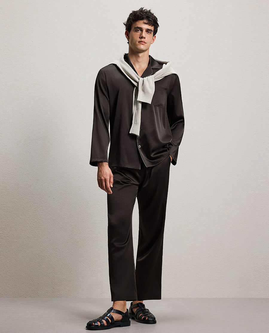 Aimer Men Silk Homewear Set