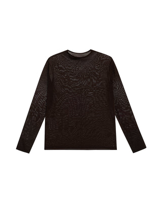 AIMER Mock Neck Long Sleeve Top