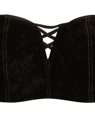 AIMER Suede Flexible Wire Lightly Lined Bra