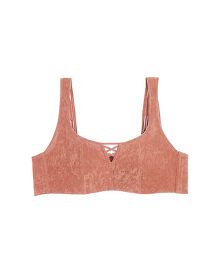 AIMER Suede Flexible Wire Lightly Lined Bra