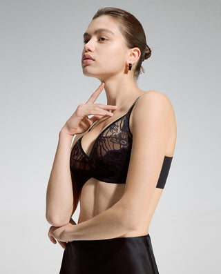 AIMER Suede Push Up Bra