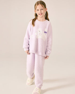AIMER KIDS Fluffy Loungewear Set for Girls