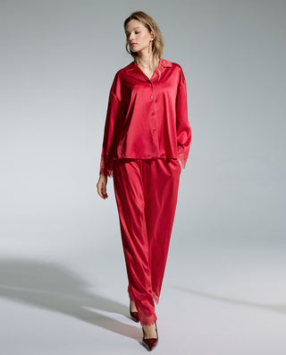 AIMER Collared Long Sleeve Pants Set