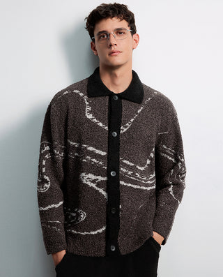 AIMER MEN Cozy Winter Collared Lounge Set