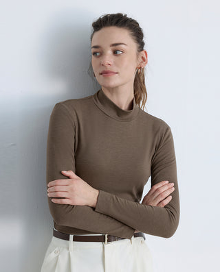 AIMER  Algae Thermal Long Sleeve Turtleneck