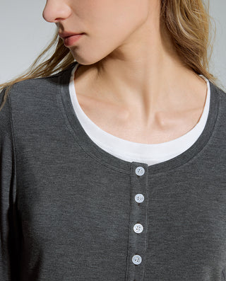 AIMER Cashmeren Long Sleeve Top