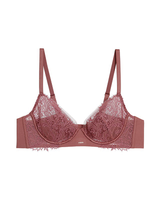 AIMER Sheer Underwire Demi Cup Thin Bra