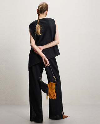AIMER CHUANG Cotton Side Slit Pants