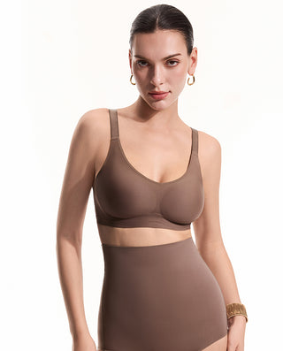 AIMER BODY Wireless Hidden Holed Pads Full Figure Bra