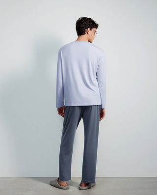AIMER MEN Soft Comfort Long Sleeve Pajama Set