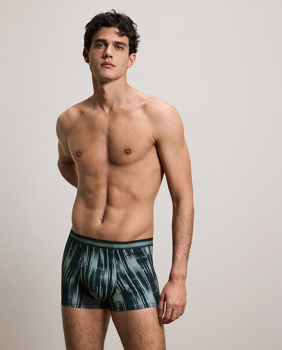 Aimer Men Mid-Rise 2-Pack Trunks With Gift Box