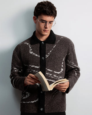AIMER MEN Cozy Winter Collared Lounge Set