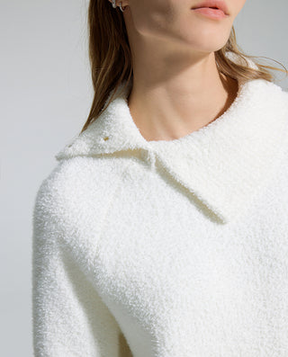 AIMER Collared Pullover Long Sleeve Pants Set