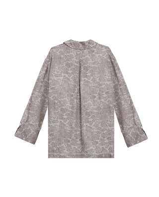 AIMER CHUANG Long Sleeve Collared Lounge Shirt