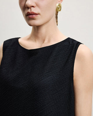 AIMER CHUANG Cotton Round Neck Sleeveless Top