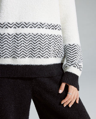 AIMER Collared Pullover Long Sleeve Pants Set
