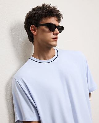 AIMER MEN Cool-Feeling Home Wear Short-Sleeved Suit