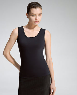 AIMER Wide Strap Crew Neck Bra Tank