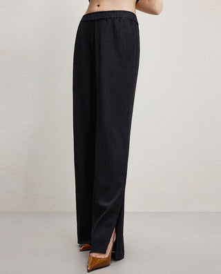 AIMER CHUANG Cotton Side Slit Pants