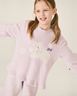 AIMER KIDS Fluffy Loungewear Set for Girls