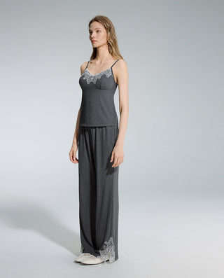 AIMER 3-Piece Cardigan Bra Tank Pants