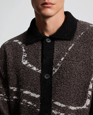 AIMER MEN Cozy Winter Collared Lounge Set