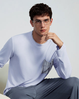 AIMER MEN Soft Comfort Long Sleeve Pajama Set