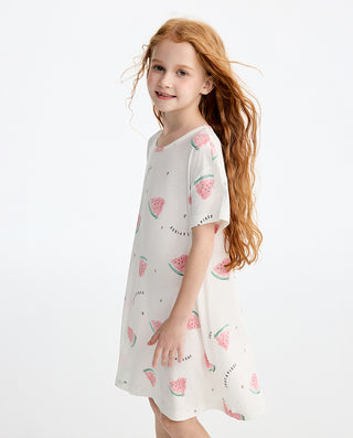 Aimer kids  Short-sleeved Nightdress For Girls