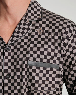 AIMER MEN Patterned Lounge Pajama Set