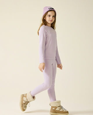 AIMER KIDS Warm Round-Neck Long-Sleeved Tops for Girls