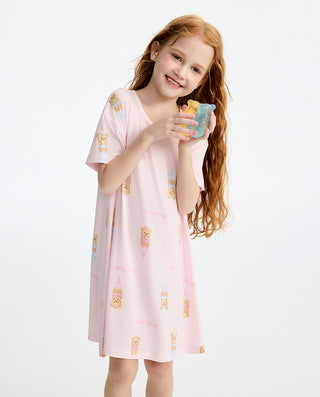 Aimer kids Short-sleeved Nightdress