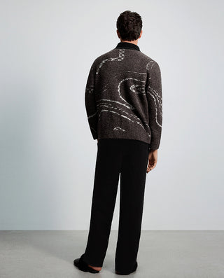 AIMER MEN Cozy Winter Collared Lounge Set