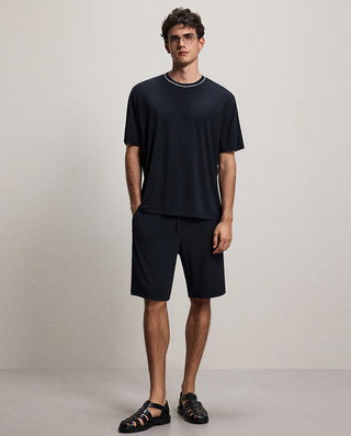 AIMER MEN Cool-Feeling Home Wear Short-Sleeved Suit