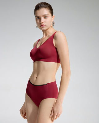 AIMER Wireless Vented Bra Mid-Rise Boyshorts Set