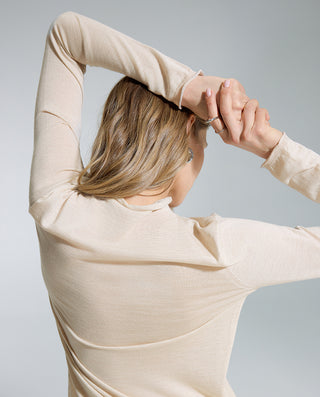 AIMER Mock Neck Long Sleeve Top