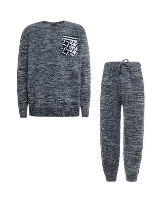AIMER MEN Cozy Winter Crew Neck Lounge Set