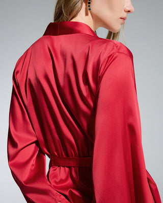 AIMER Short Silk Robe