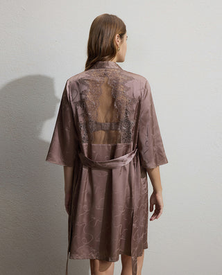 Aimer Sugar 3/4 Sleeve Lounge Robe