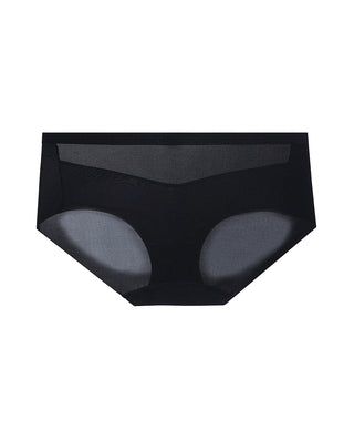 AIMER Sheer Seamless Mid-rise Boyshorts