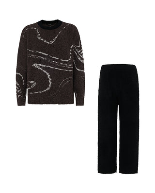 AIMER MEN Cozy Winter Crew Neck Lounge Set