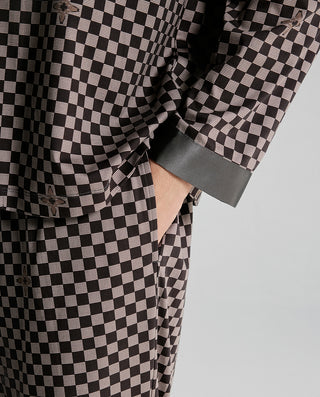 AIMER MEN Patterned Lounge Pajama Set