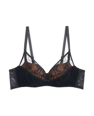 AIMER Suede Push Up Bra